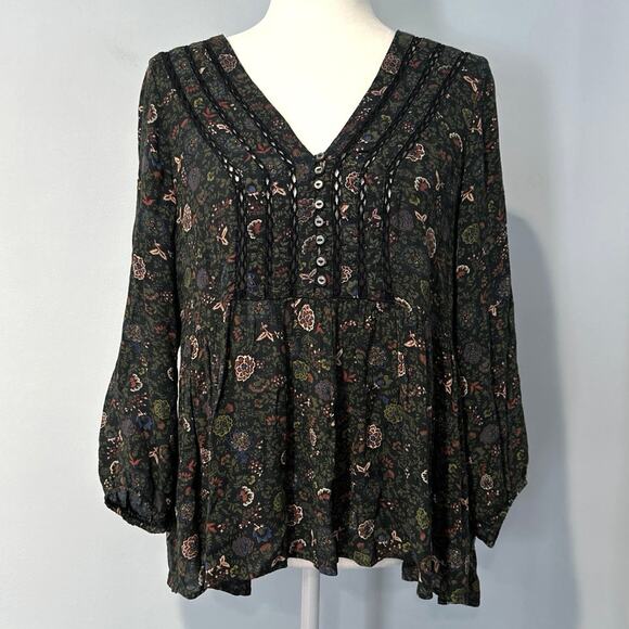 American Eagle Floral Top Women's Size Medium - Picture 1 of 8